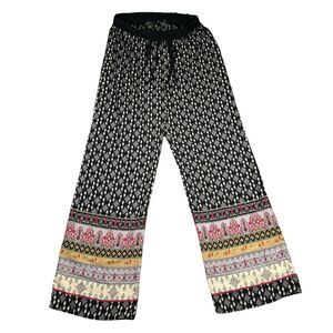 West Kel Pants Womens Size S Small Floral Made USA Resort Vacation